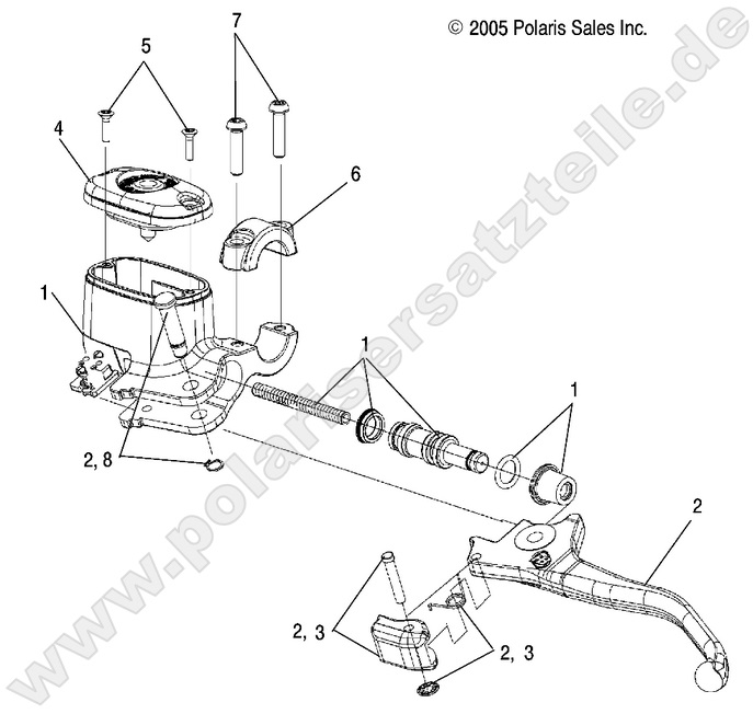 BRAKES, FRONT BRAKE LEVER and MASTER CYLINDER