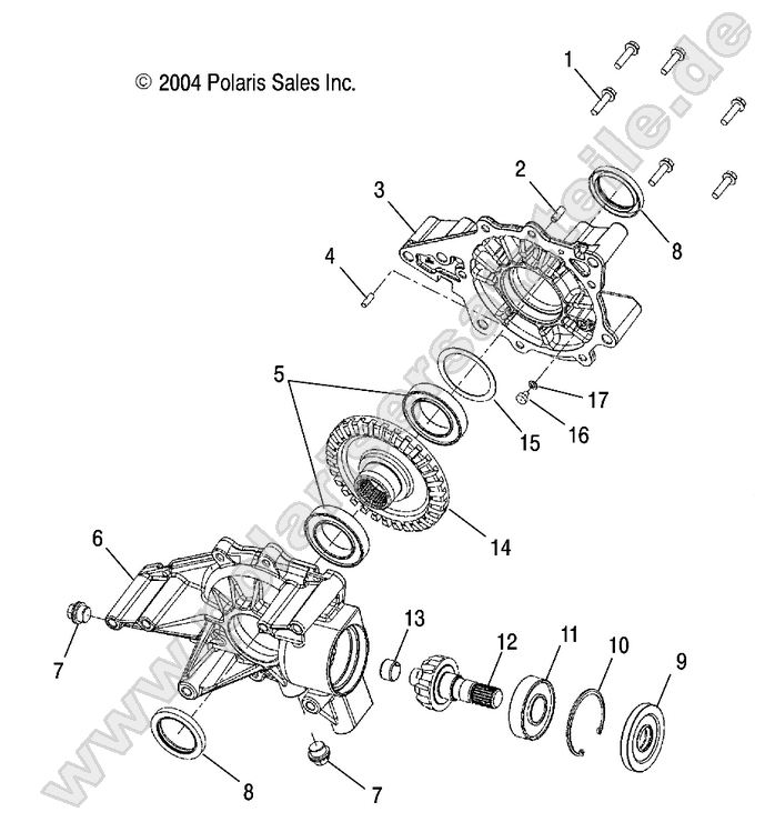 GEARCASE, REAR GEARCASE, REAR