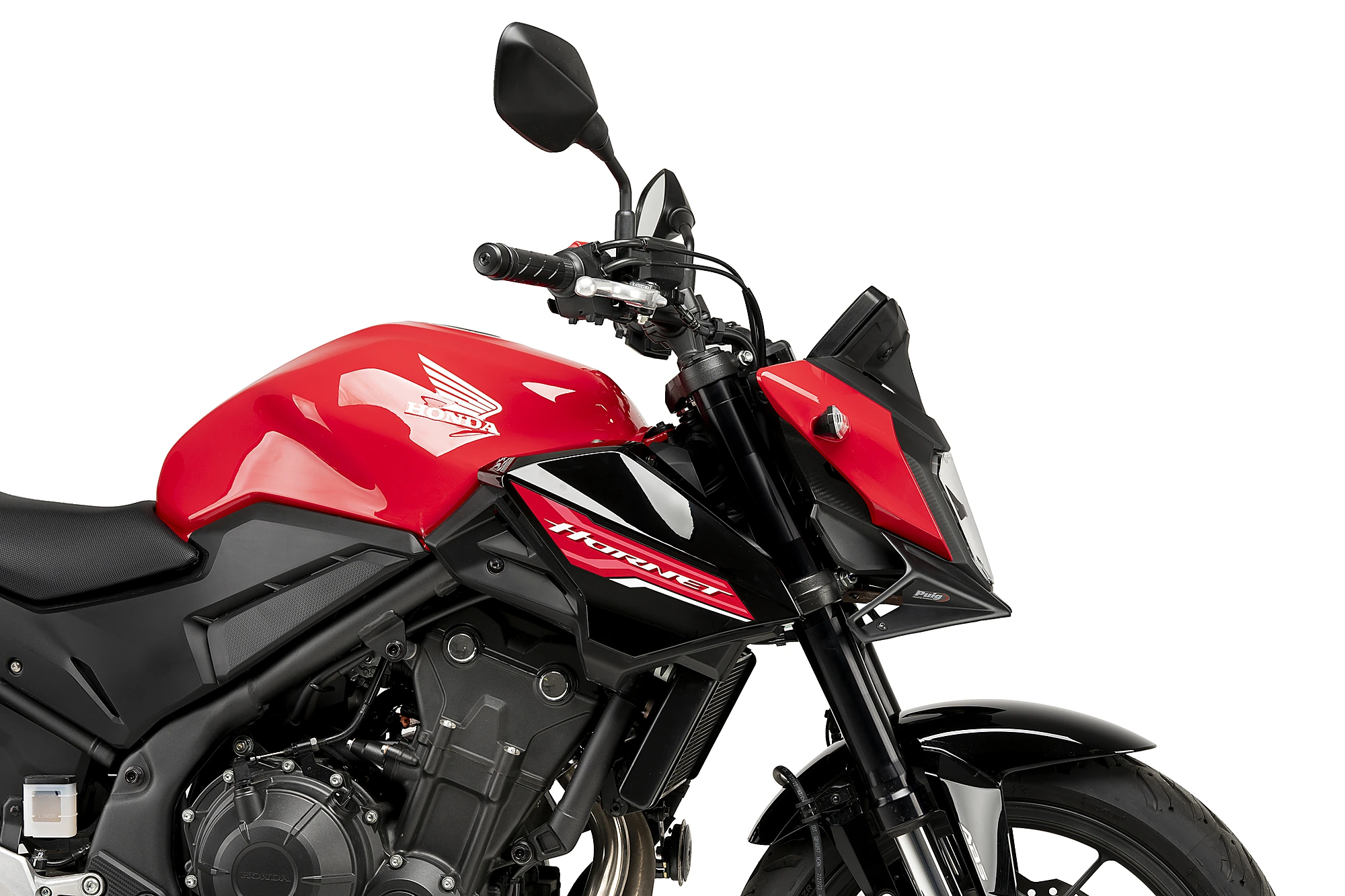 Puig Naked Front Downforce Spoiler - schwarz matt - Honda CB 500 Hornet 2024-26 - 21936J Puig Naked Front Downforce Spoiler - schwarz matt - Honda CB 500 Hornet 2024-26 - 21936J