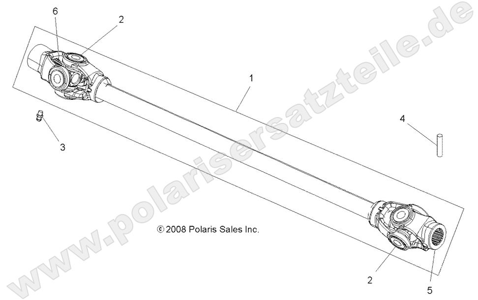DRIVE TRAIN, PROP SHAFT, FRONT (Built 11/22/10 and After) DRIVE TRAIN, PROP SHAFT, FRONT (Built 11/22/10 and After)