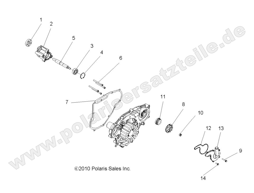 ENGINE, OIL PUMP and WATER PUMP
