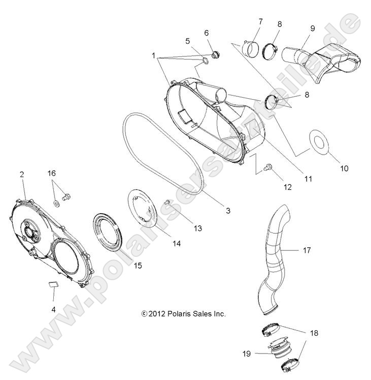 BODY, CLUTCH COVER and DUCTING BODY, CLUTCH COVER and DUCTING
