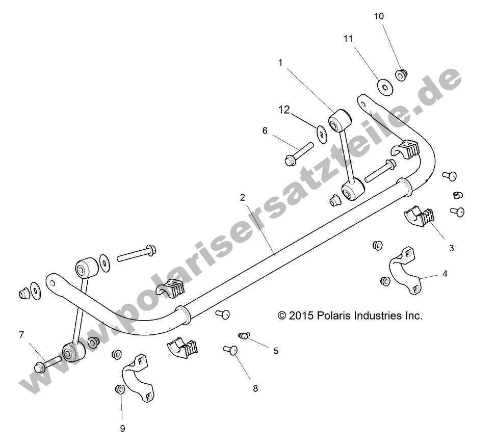 SUSPENSION, STABILIZER BAR, REAR SUSPENSION, STABILIZER BAR, REAR