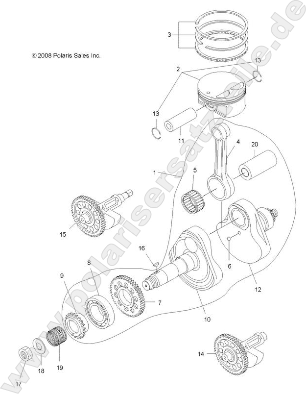 ENGINE, CRANKSHAFT and PISTON ENGINE, CRANKSHAFT and PISTON