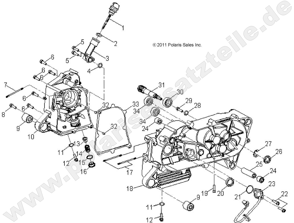 ENGINE, CRANKCASE ENGINE, CRANKCASE