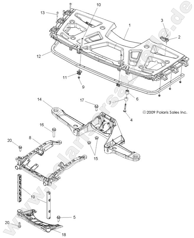 BODY, FRONT RACK and SUPPORTS BODY, FRONT RACK and SUPPORTS