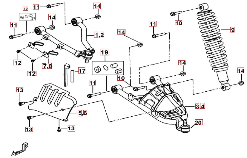 Federbein vorne Federbein vorne