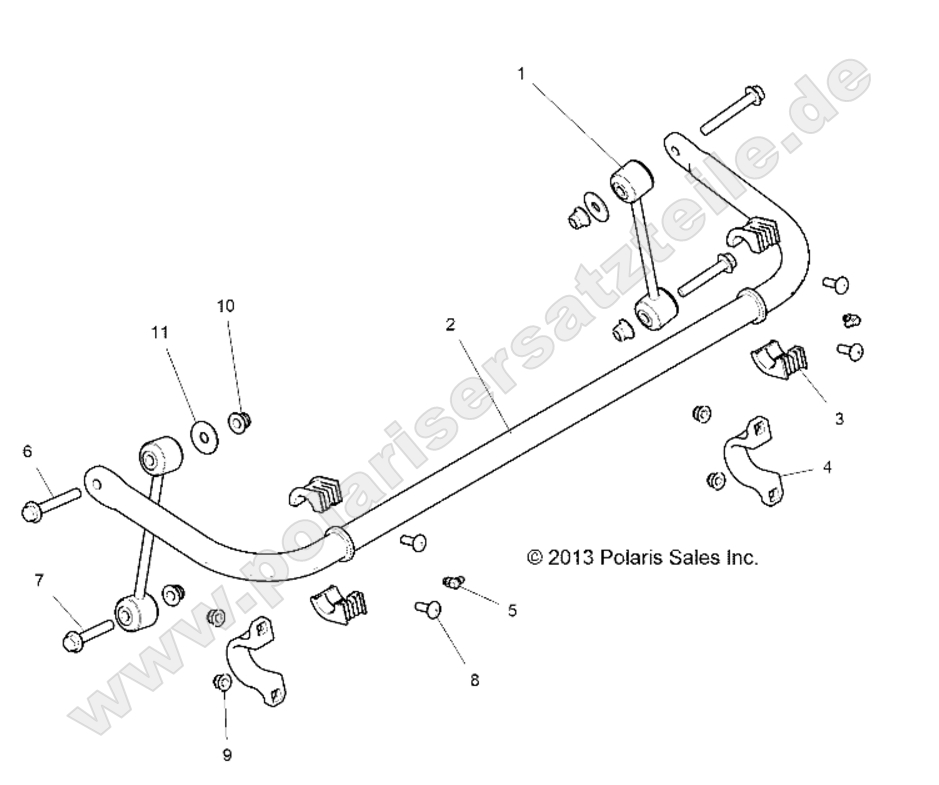SUSPENSION, STABILIZER BAR, REAR SUSPENSION, STABILIZER BAR, REAR