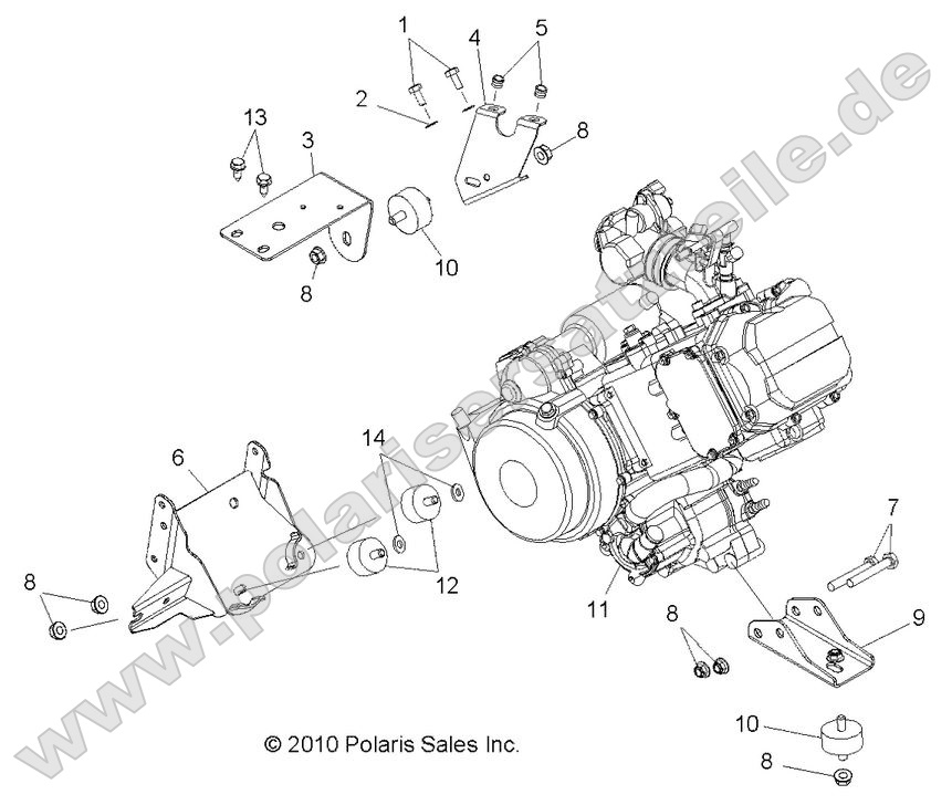 Engine, Mounting