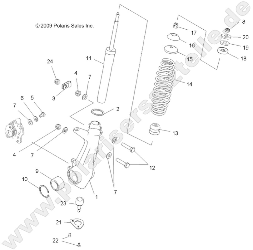 SUSPENSION, FRONT STRUT