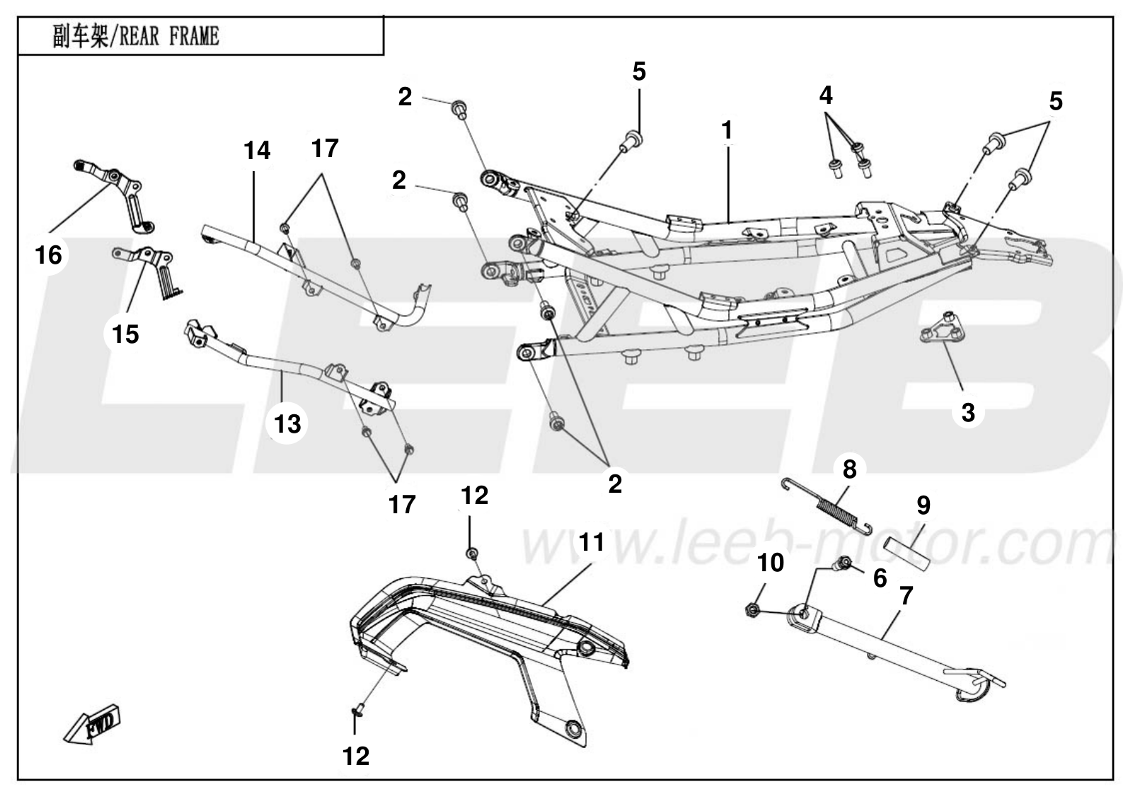F03-2 REAR FRAME F03-2 REAR FRAME