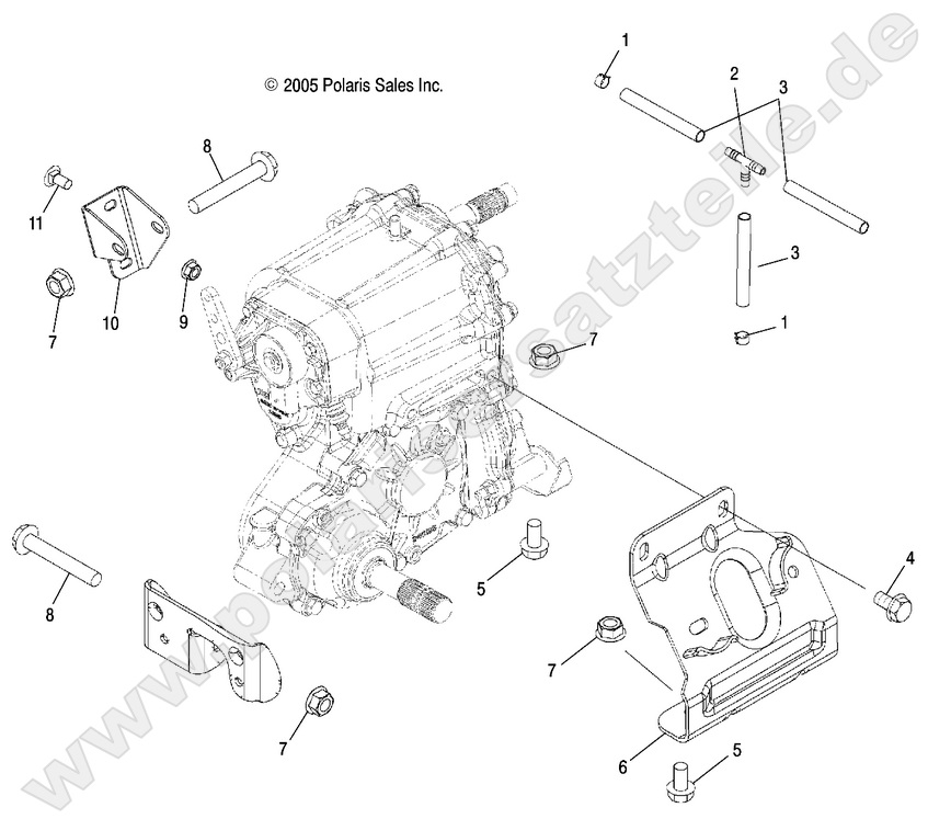DRIVE TRAIN, MAIN GEARCASE MOUNTING DRIVE TRAIN, MAIN GEARCASE MOUNTING