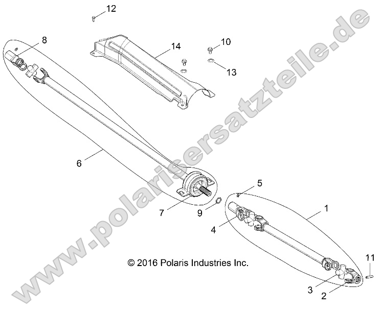 Drive Train, Prop Shaft Drive Train, Prop Shaft
