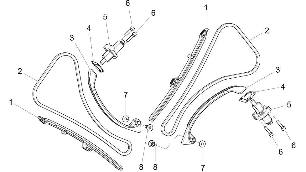 Steuerkette, Spanner Steuerkette, Spanner