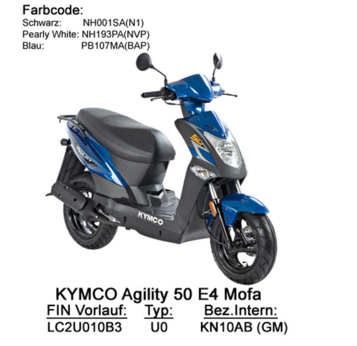 Agility 50 E4 25km/h