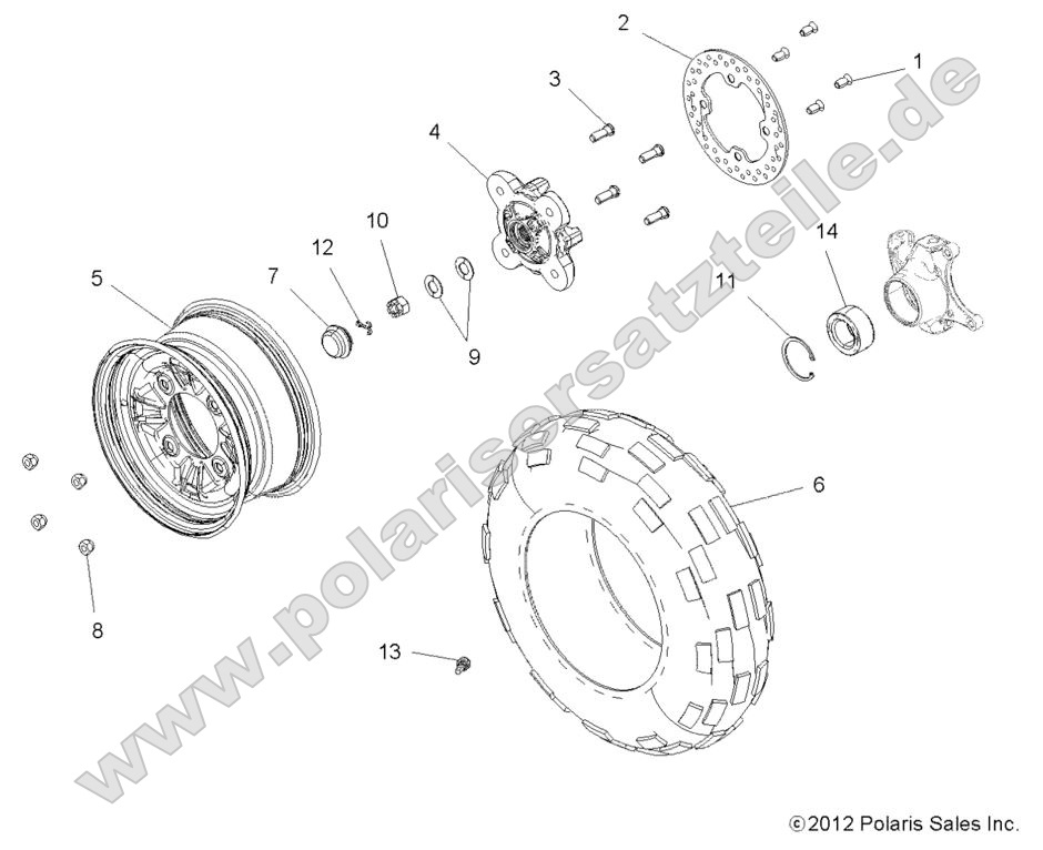 Wheels, Front 49RGRWHEELFRT13900XP