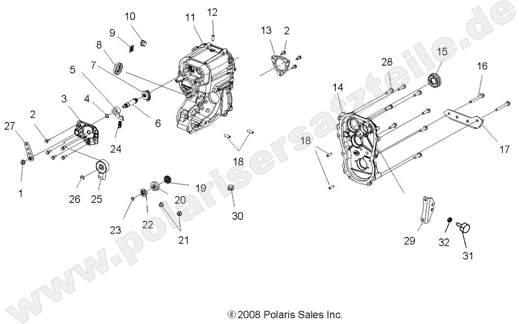 DRIVE TRAIN, MAIN GEARCASE