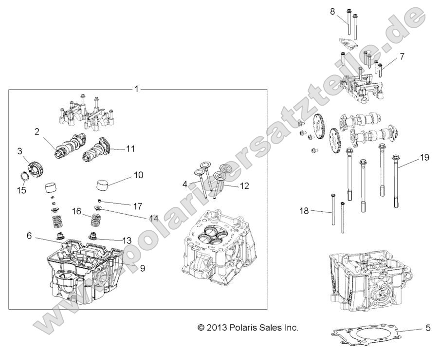 Engine, Cylinder Head, Cams and Valves