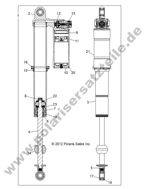 SUSPENSION, REAR SHOCK SUSPENSION, REAR SHOCK