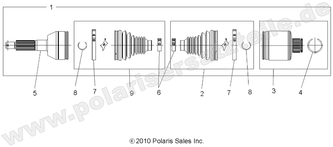 DRIVE TRAIN, REAR DRIVE SHAFT