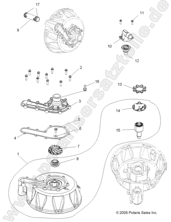 ENGINE, COOLING SYSTEM and WATER PUMP