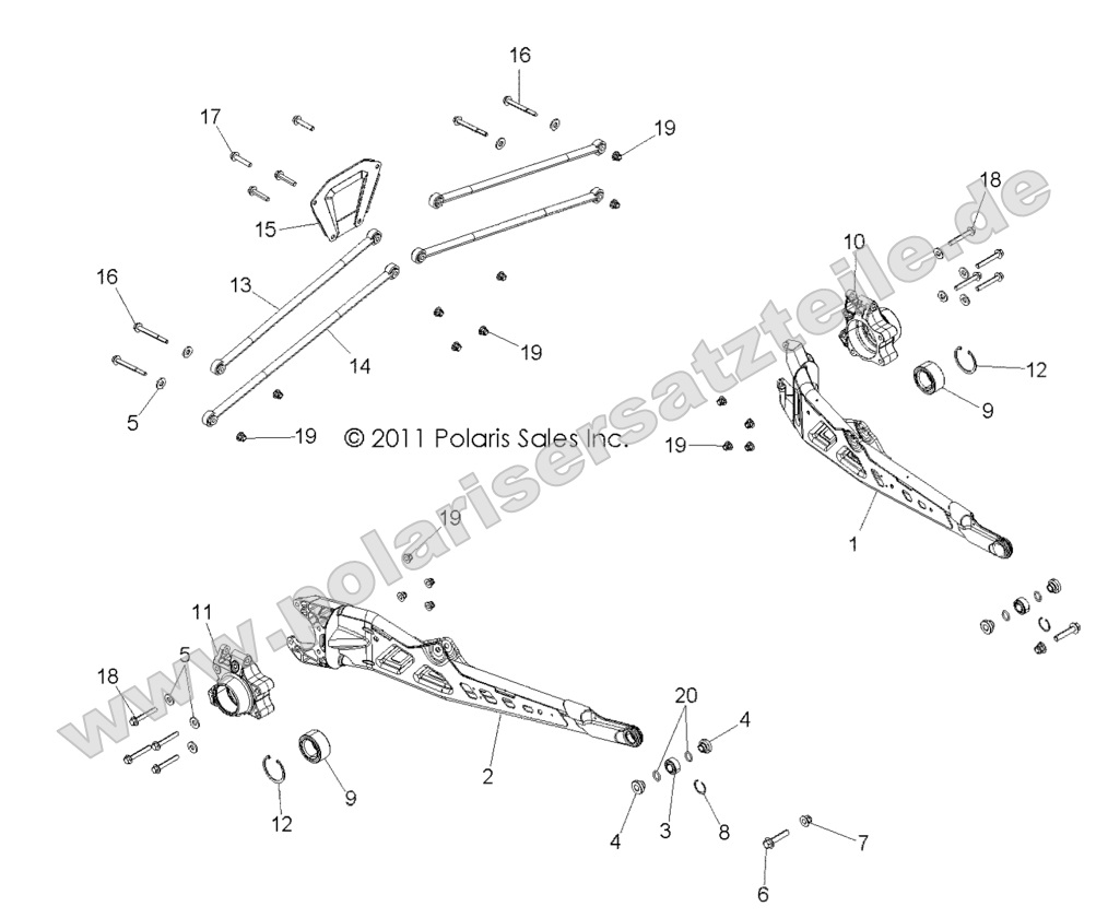 SUSPENSION, REAR SUSPENSION, REAR