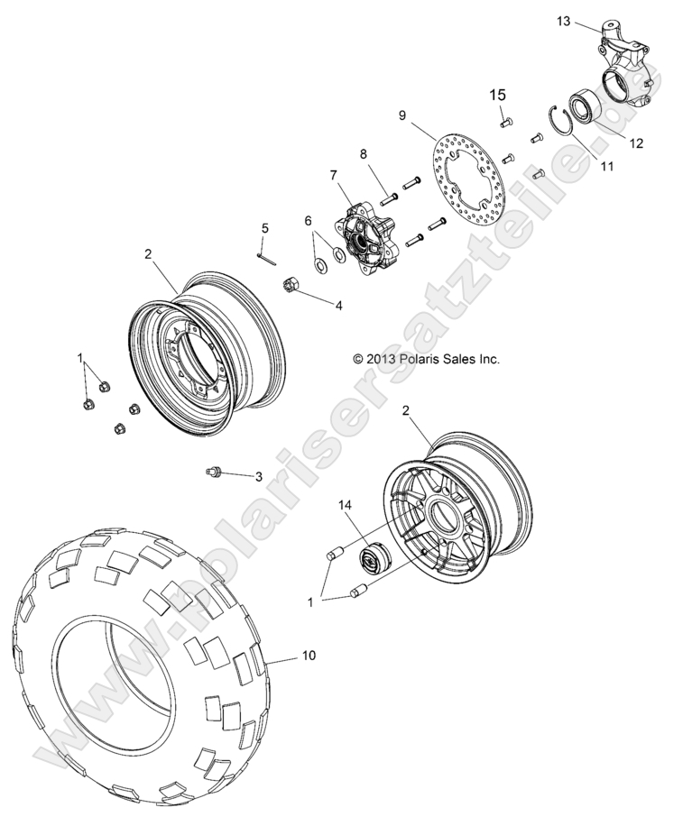 WHEELS, FRONT WHEELS, FRONT