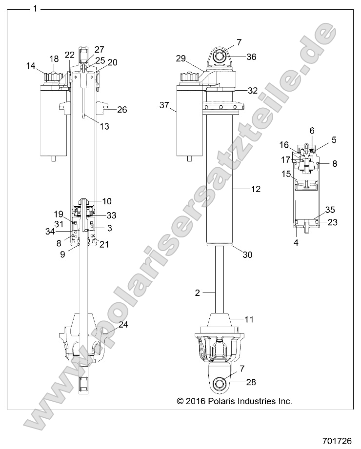 Suspension, Front Shock Internals Suspension, Front Shock Internals