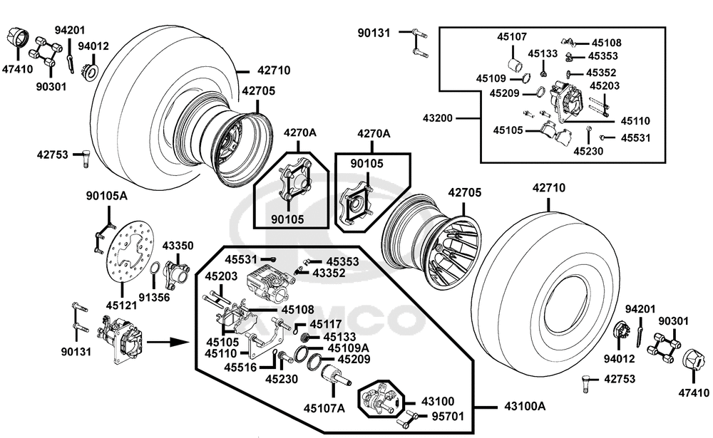 Räder hinten mit Bremse Räder hinten mit Bremse