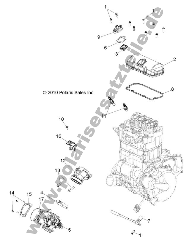 ENGINE, THROTTLE BODY and VALVE COVER