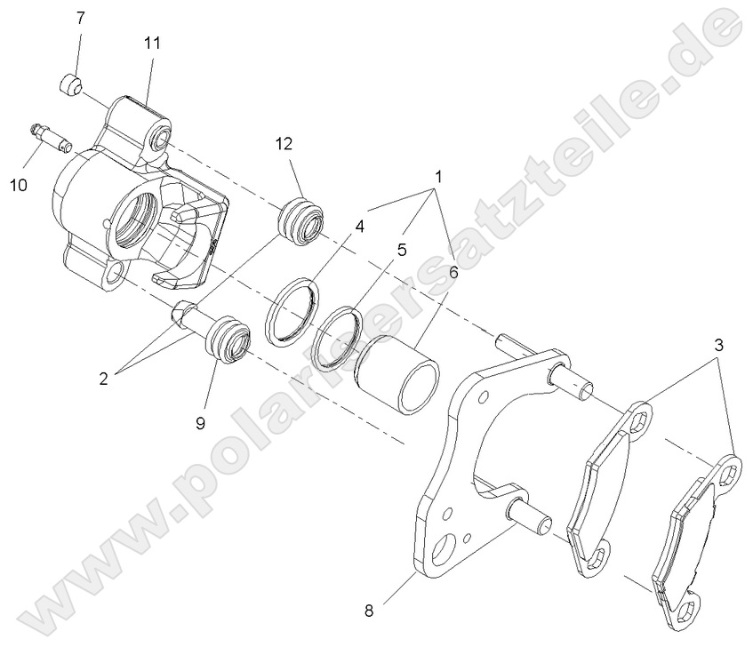 BRAKES, FRONT CALIPER BRAKES, FRONT CALIPER