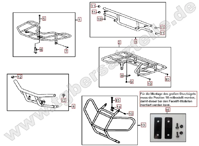 Gepäckträger vo. und hi. Gepäckträger vo. und hi.