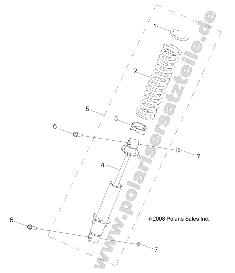 SUSPENSION, SHOCK, FRONT SUSPENSION, SHOCK, FRONT