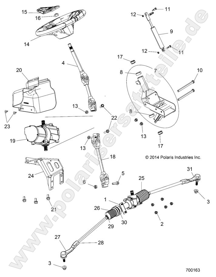 STEERING, POWER STEERING ASM STEERING, POWER STEERING ASM
