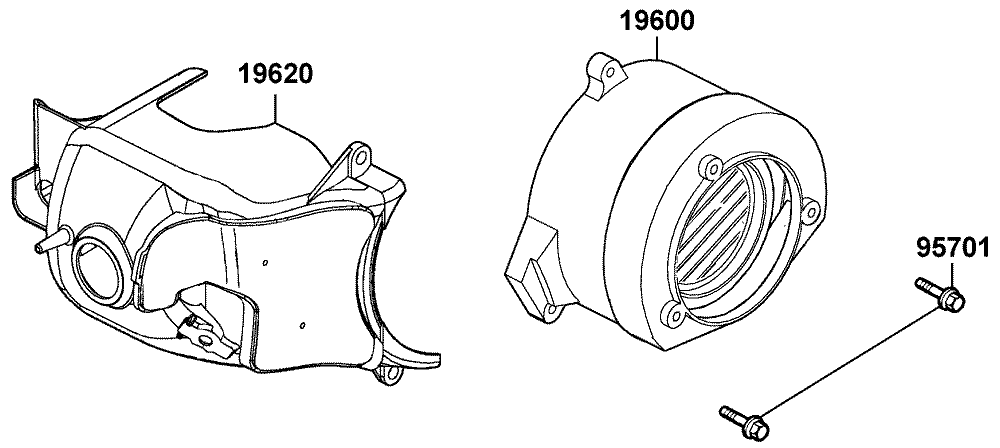 Luftleitblech & Zylinderabdeckung