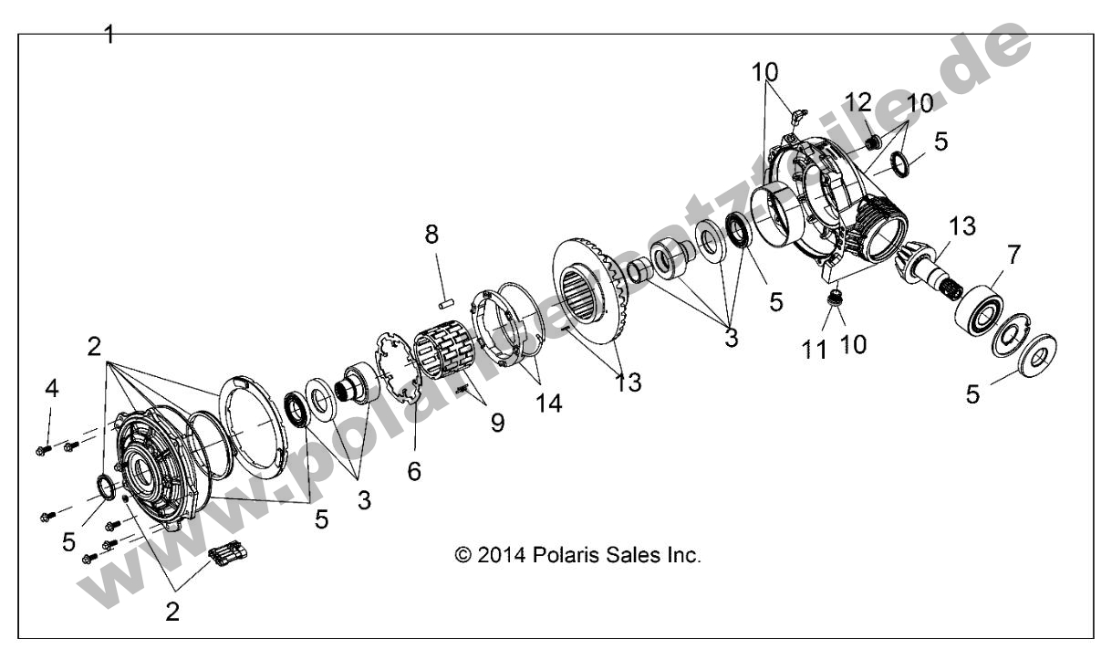 DRIVE TRAIN, FRONT GEARCASE DRIVE TRAIN, FRONT GEARCASE