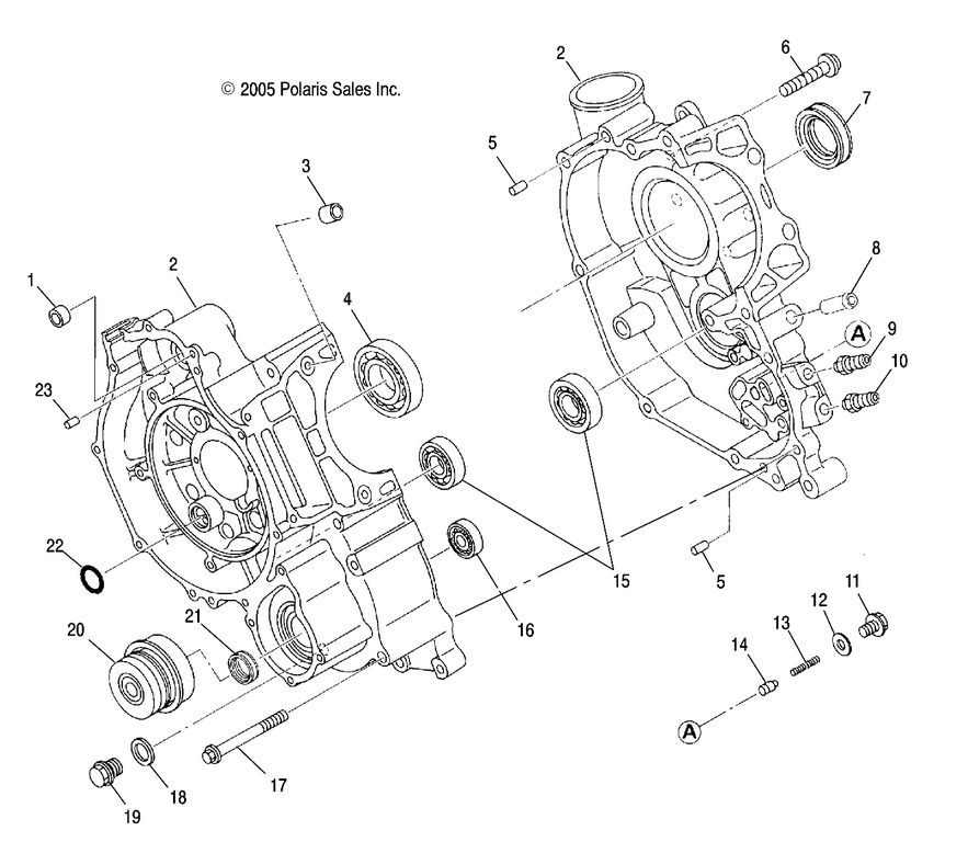 Engine, Crankcase Engine, Crankcase