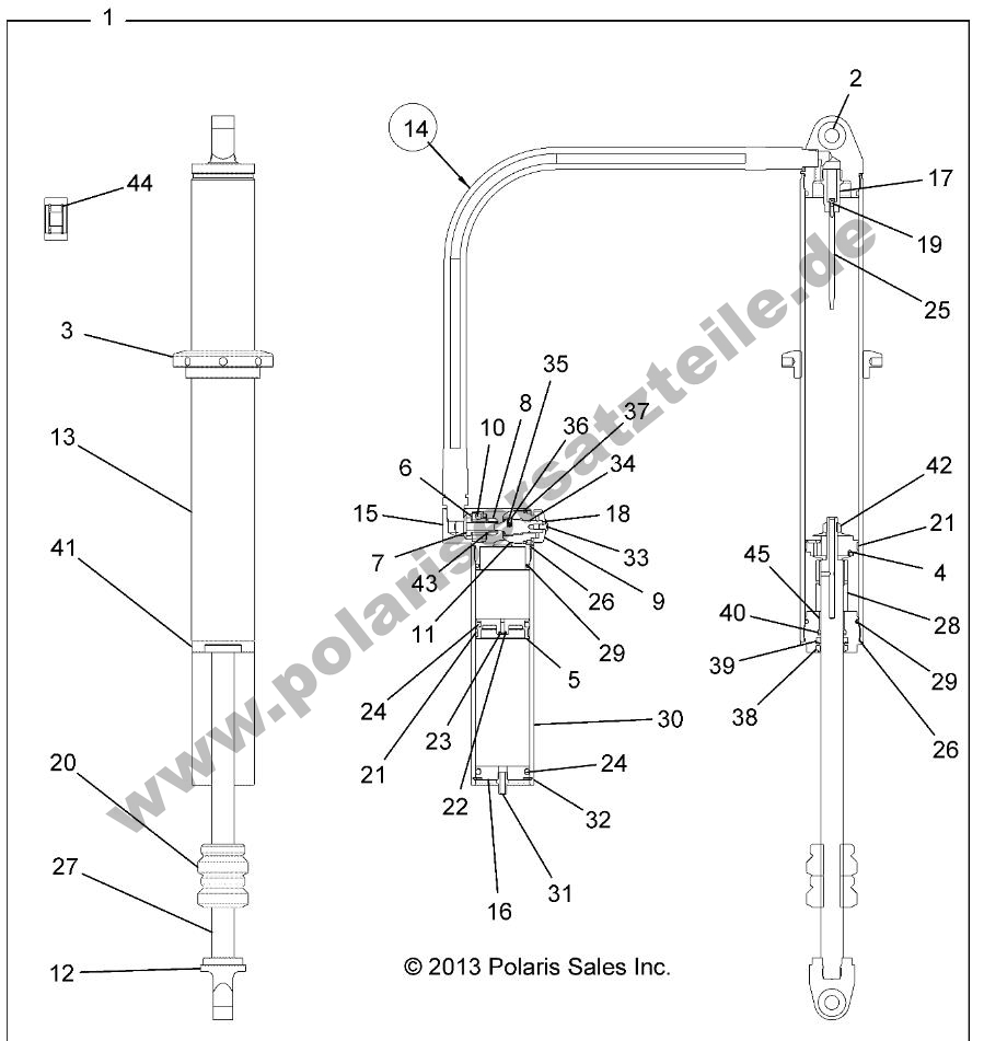 SUSPENSION, REAR SHOCK SUSPENSION, REAR SHOCK