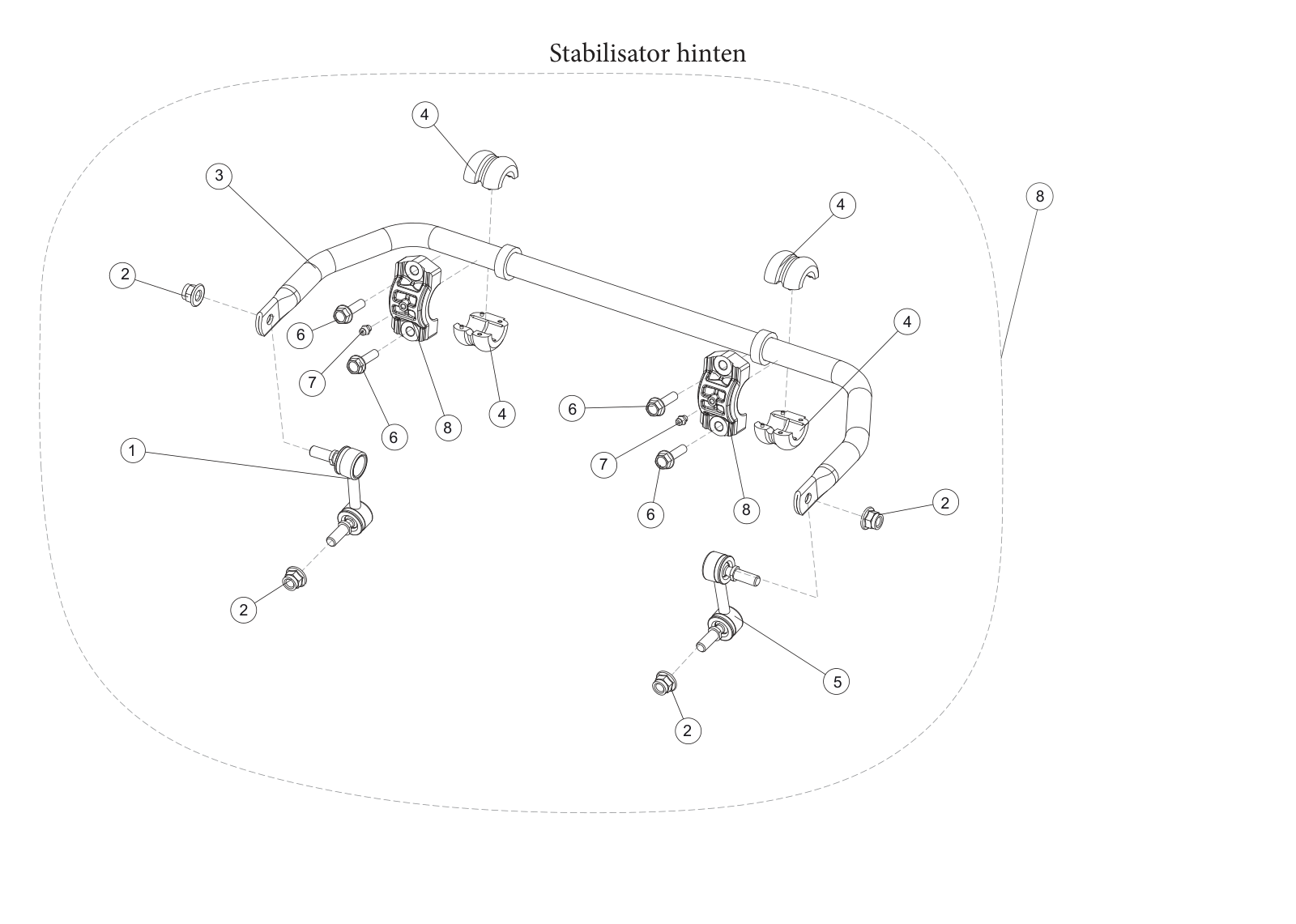 Stabilisator hinten
