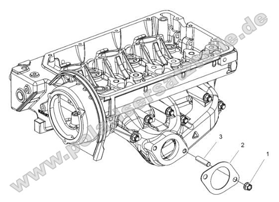 Engine, Exhaust Mounting Stud and Gasket Engine, Exhaust Mounting Stud and Gasket