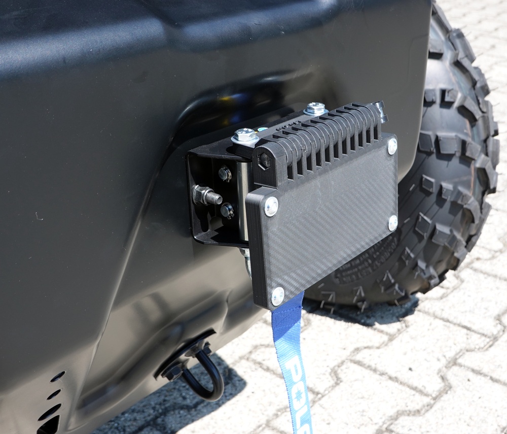 TMP Kennzeichenhalter vorne / Nummernschildhalterung klappbar - Polaris Ranger 500 2026-