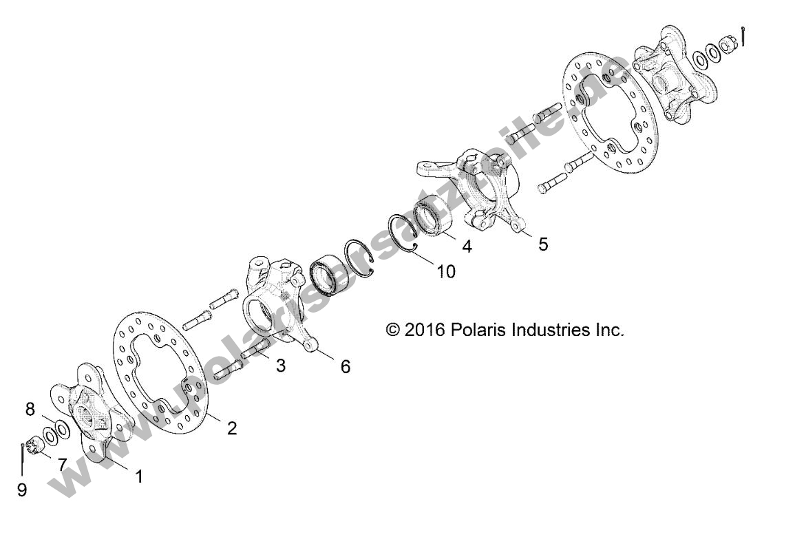 SUSPENSION, FRONT CARRIER AND HUB SUSPENSION, FRONT CARRIER AND HUB