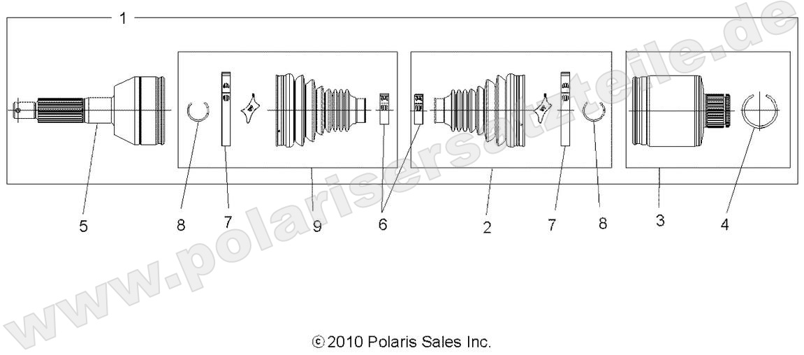 DRIVE TRAIN, REAR DRIVE SHAFT