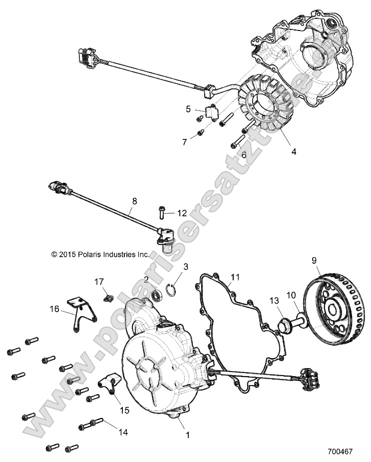 Engine, Stator and Flywheel Engine, Stator and Flywheel