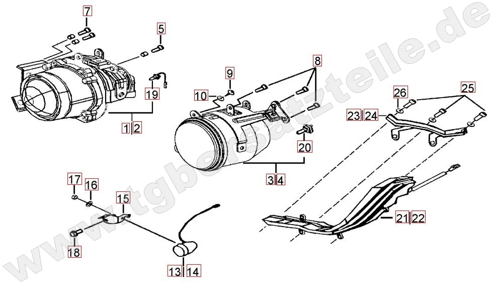 Scheinwerfer - Blinker vorne