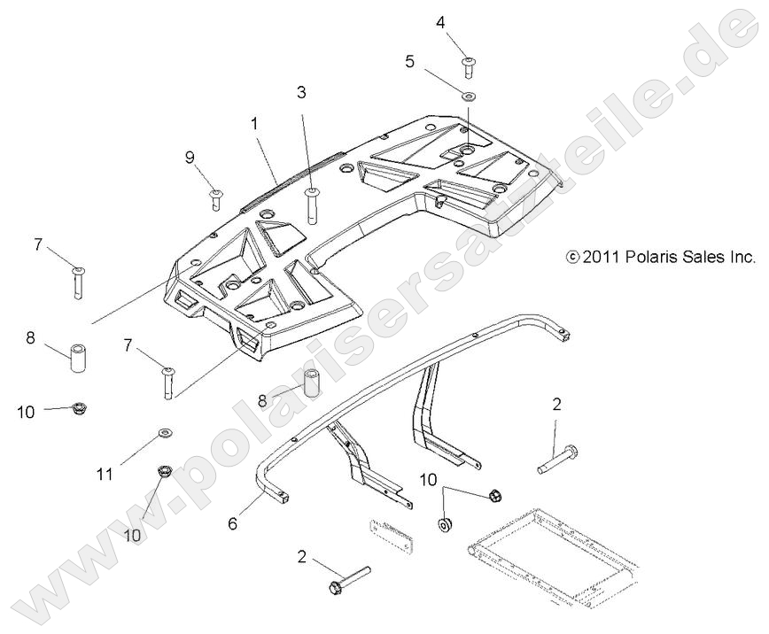 BODY, REAR RACK