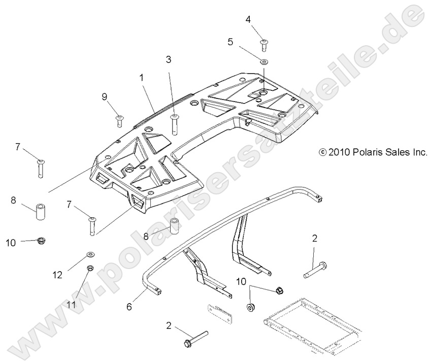 BODY, REAR RACK BODY, REAR RACK