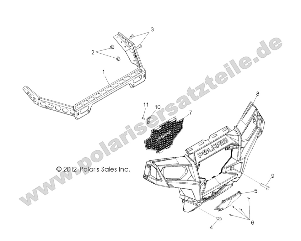 BODY, FRONT BUMPER BODY, FRONT BUMPER