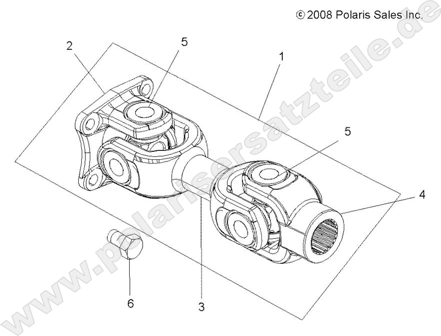 DRIVE TRAIN, PROP SHAFT, REAR