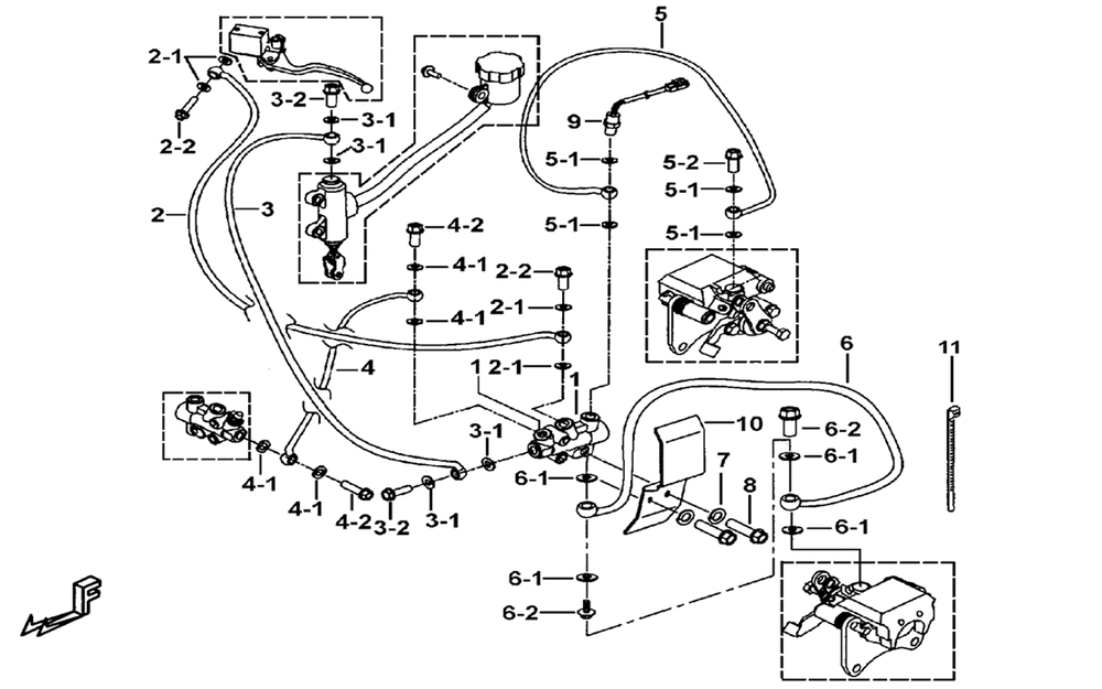 Bremsschläuche & Bremsverteiler hinten